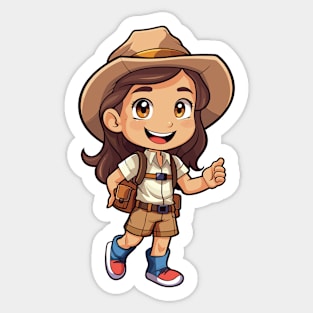 kids adventure, happy cartoon v1 Sticker